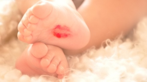 Sweet baby kisses